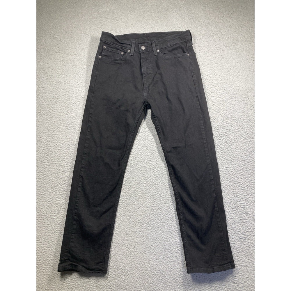 Levis 505 Jeans‎ Mens 34x30 (31x28) Black Straight Classic Cowboy Rodeo Western